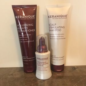 Keranique volumizing hair care set-NWT
